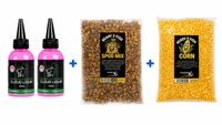 5kg Partikel Mix + 5kg Kukuřice + 2x Monster Shrimp Booster Liquid 100ml - Letní nabídka