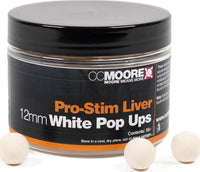 Pro-Stim Játra - Pop-up boilies - 12mm - Bílé