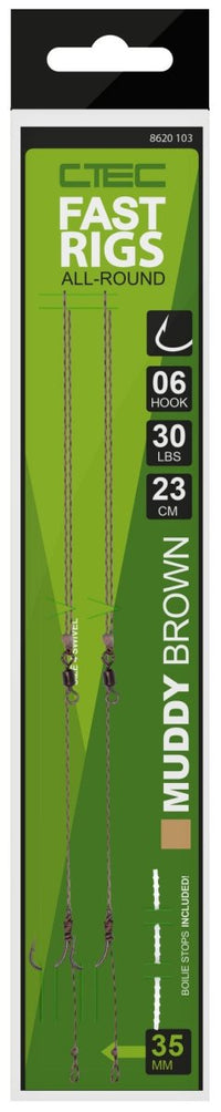 Fast Carp Rigs - Bahnitě hnědá - 2 ks