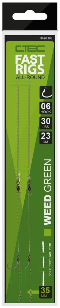 Fast Carp Rigs - Weedy Green - 2 ks