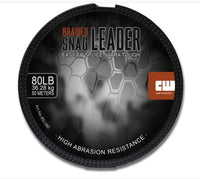 Pletený návazec proti zachycení - 50m - 80lb - Rákosově zelený