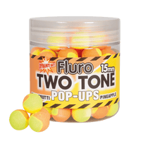 Fluro dvoubarevné pop-up boilies - 15mm - Tutti frutti & Ananas