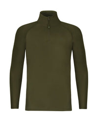Kool UPF zip dres - tmavě olivový