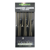 Leadcore návazec - 100cm - kroužkový obratlík - 3 kusy