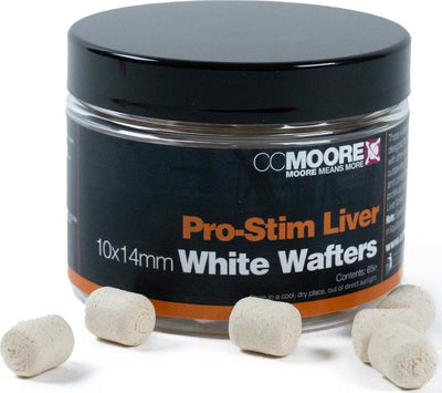 Pro-Stim Liver - Dumbell Wafters - Bílé - 10x14mm