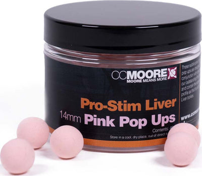 Pro-Stim Játra - Pop-up boilies - 14mm - Růžová
