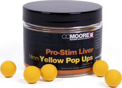 Pro-Stim Játra - Pop-up boilies - 14mm - Žlutá