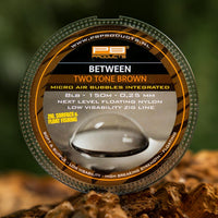 Between Zig Line - 0,25 mm - 150 m - To-farvet brun