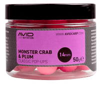 Avid Carp Monster Crab & Plum - 14mm - Pop - Ups - KarperCentrale