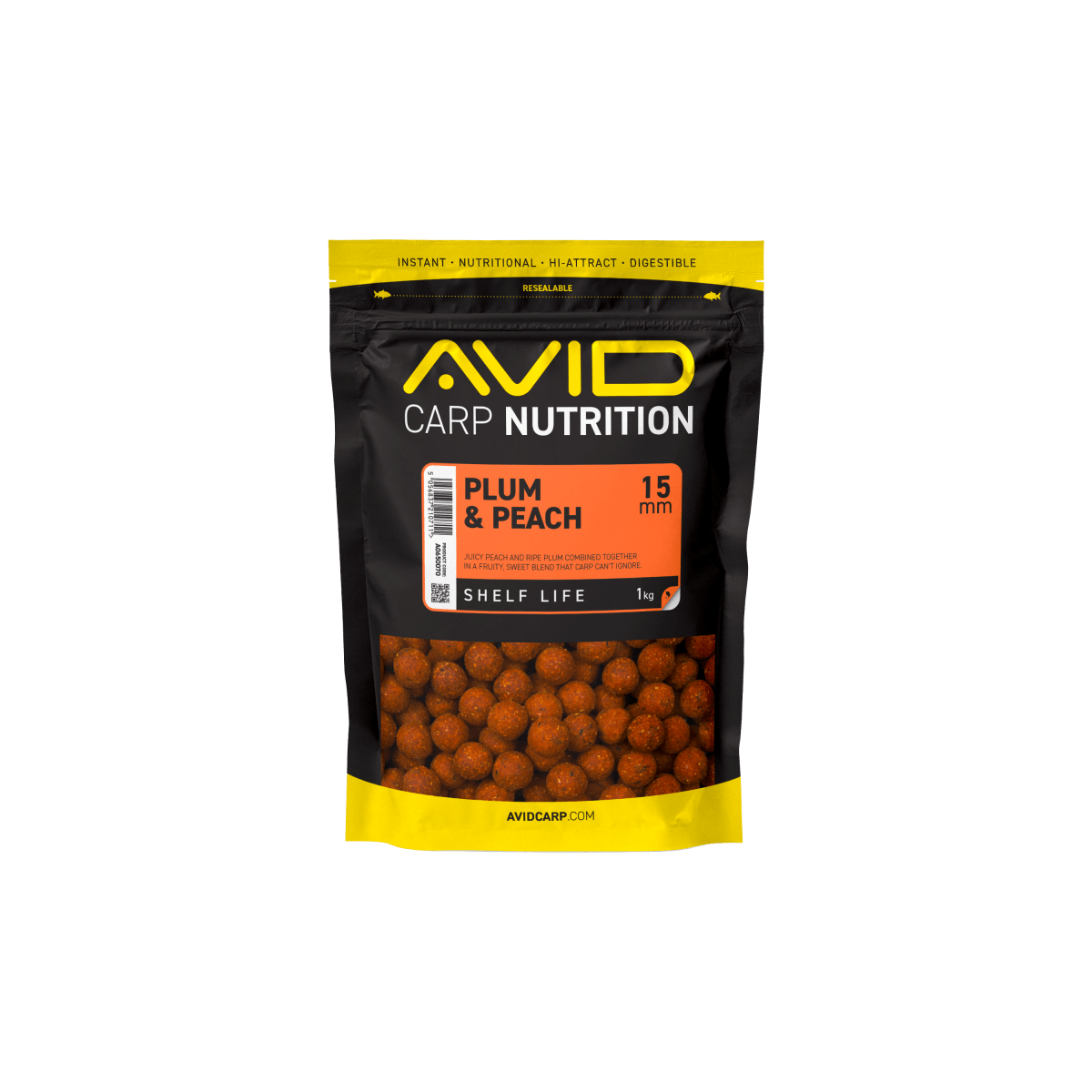 Avid Carp Plum & Peach - 1KG - Boilies - KarperCentrale