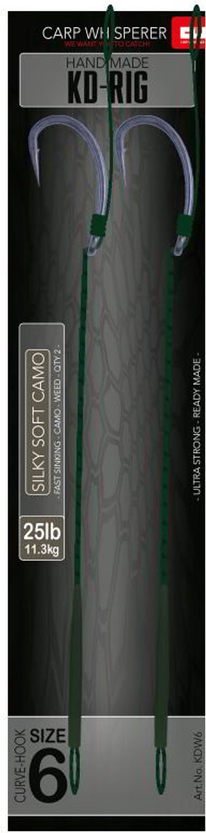 KD-Rig - Předpřipravený - Weedy zelený - 30lb