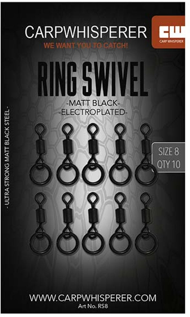 Kroužkové obratlíky - 10 ks - matná černá