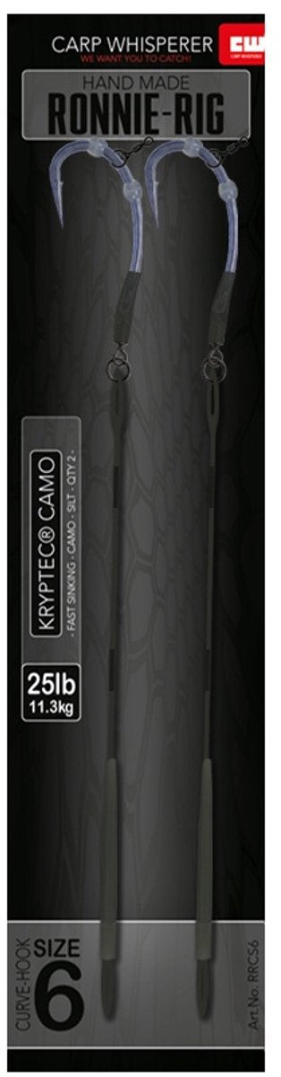 Carp Whisperer Ronnie - Rig - Ready Made - Weedy Green - KarperCentrale