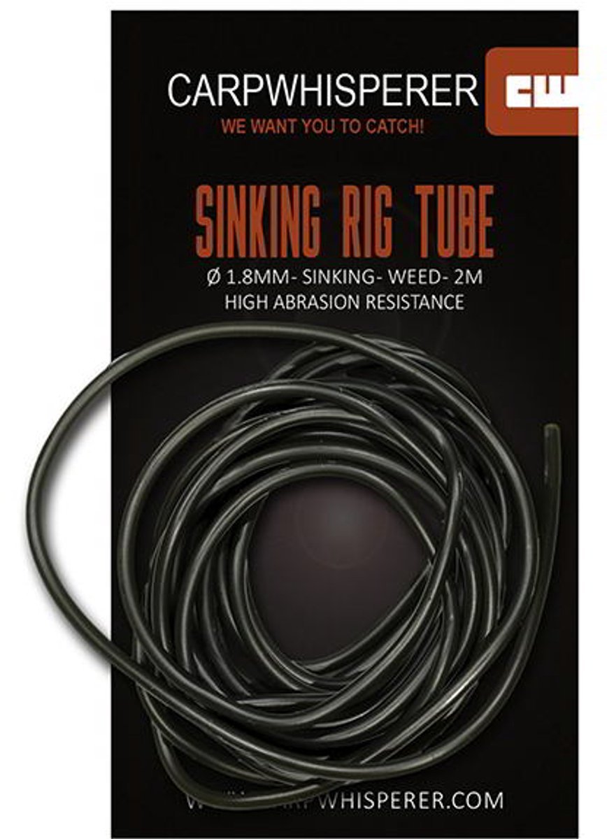 Carp Whisperer Sinking Rig Tube - Weedy Green - 200cm - KarperCentrale
