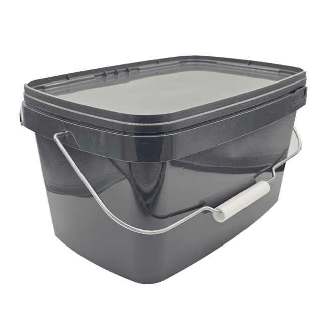 CC Solution Boilies Grey Bucket - 5L - With handle - Recycled Plastic - KarperCentrale