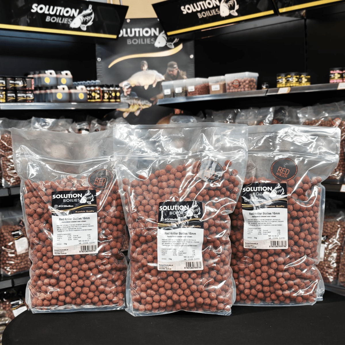 CC Solution Boilies Red Kriller Boilies - 15KG - Box Deal - KarperCentrale