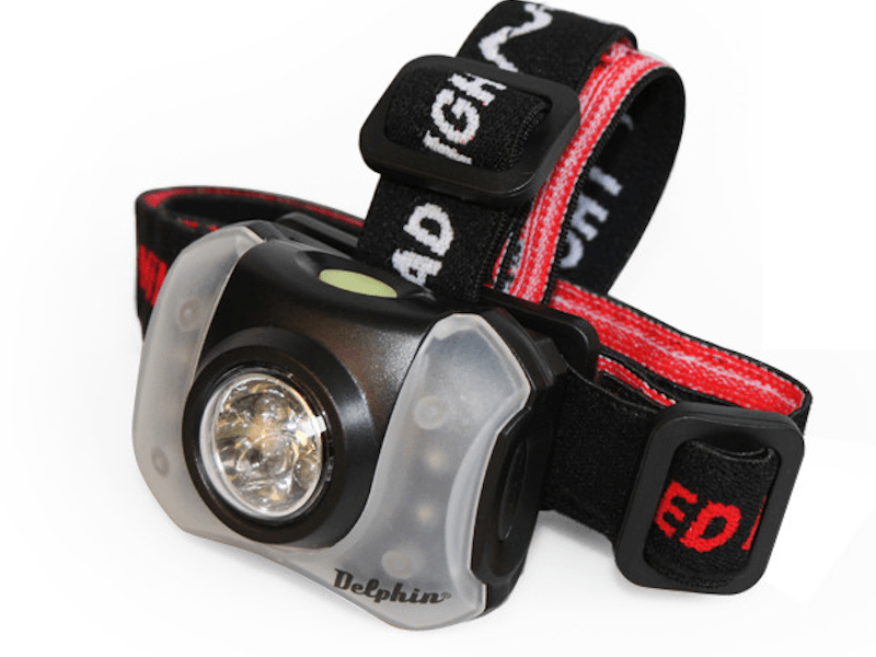 Delphin Polar X - Hoofdlamp - Rood & Wit LED - KarperCentrale