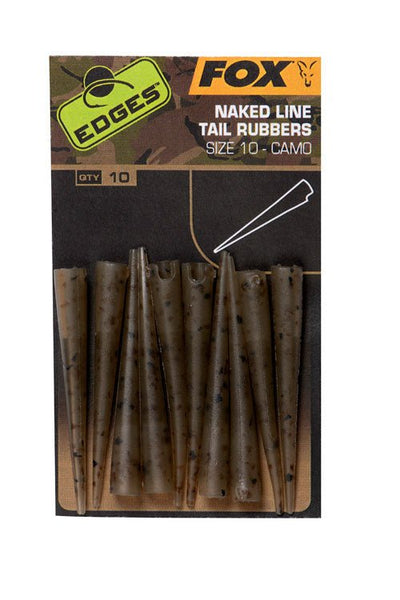 Fox Edges Camo Naked Line Tail Rubbers - dé KarperCentrale