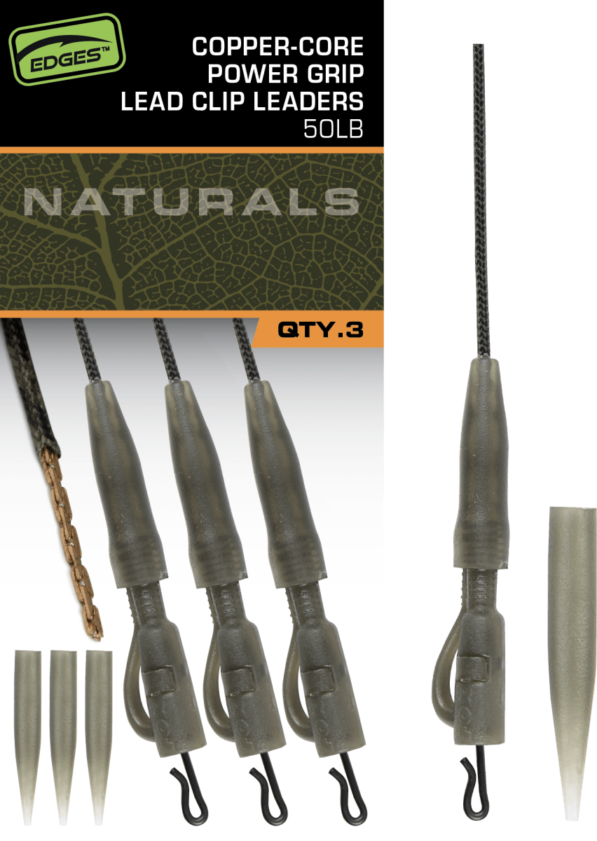 Edges Naturals Copper-Core Power Grip Lead Clip návazce