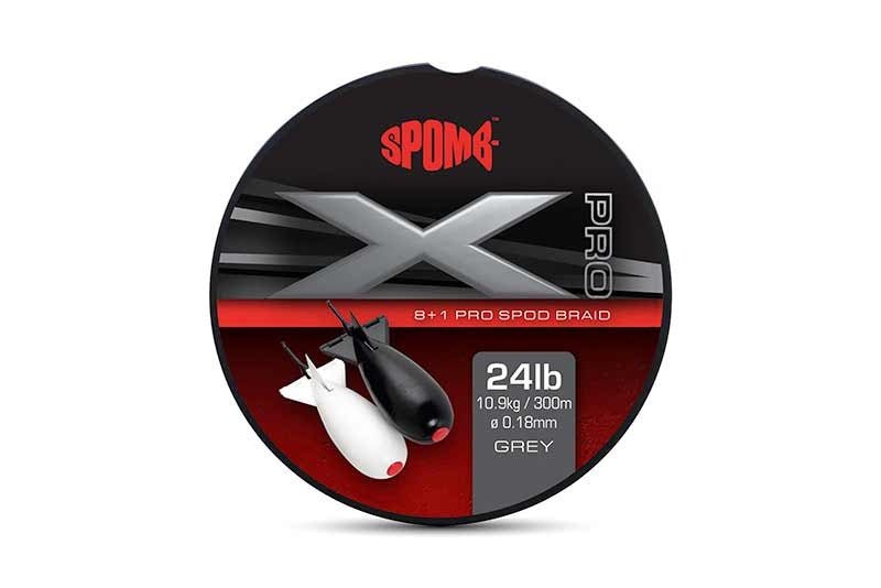 SPOMB - X Pro Braid - Šedá - 24lb - 300m