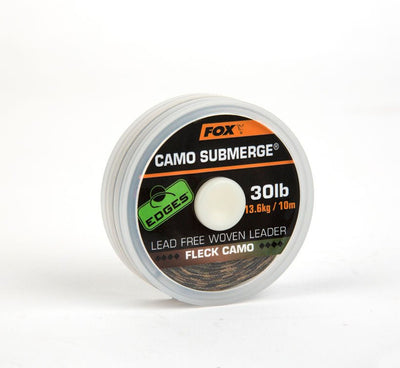 Fox Submerge Camo - 10m - gevlochten leader - dé KarperCentrale