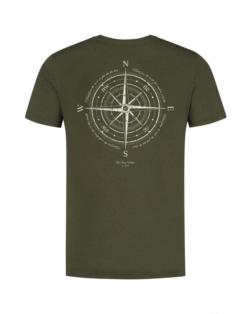 Compass tričko - tmavě olivová