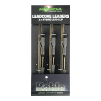 Korda Leadcore Leader - 100cm - Lead Clip - 3 stuks - KarperCentrale