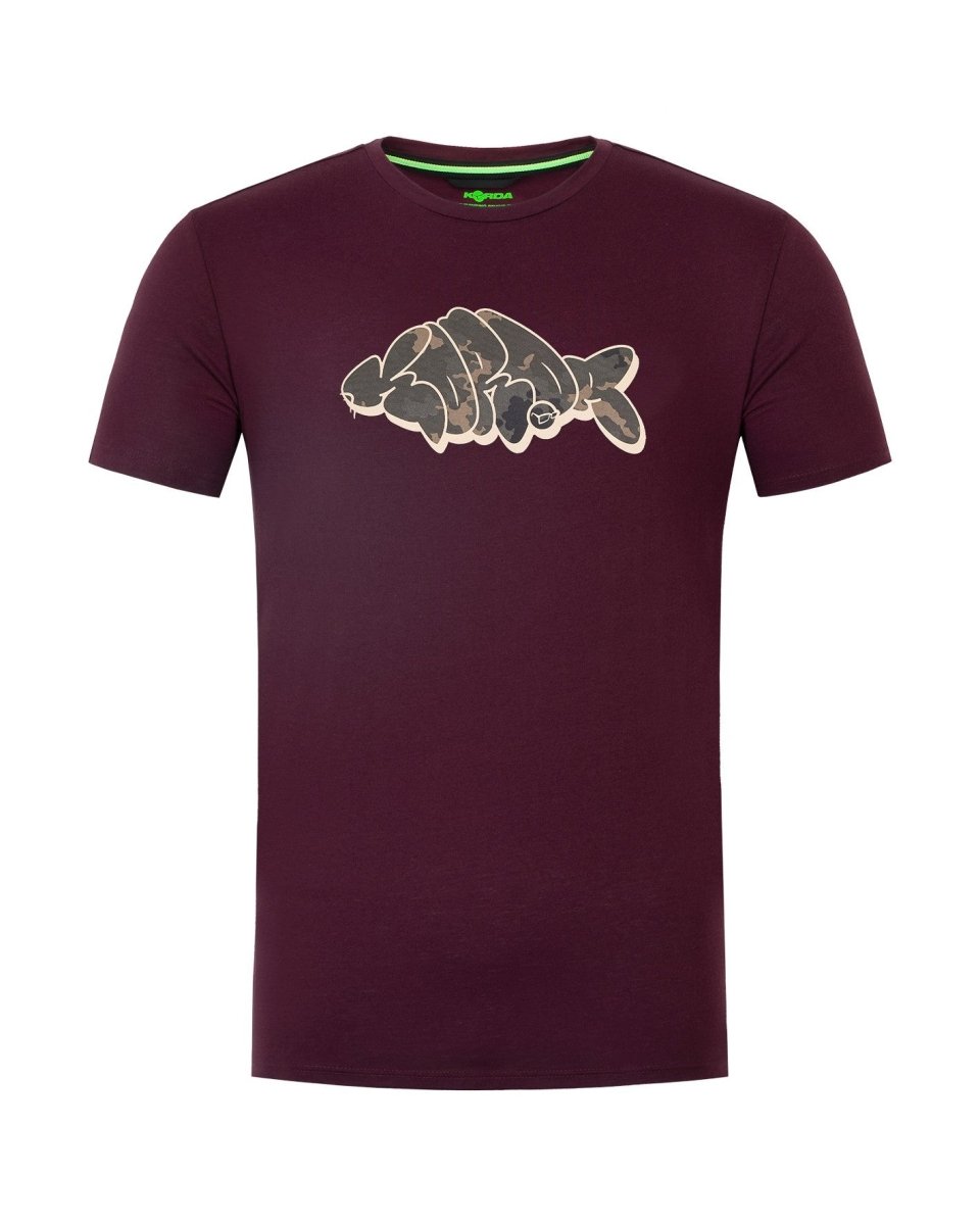 Korda Outline - T-Shirt - Burgundy - KarperCentrale