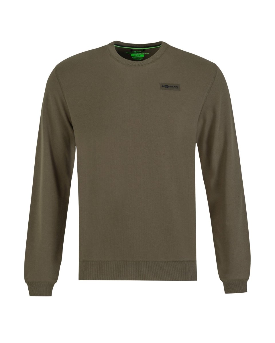 Korda Patch Crewneck - Dark Olive - KarperCentrale