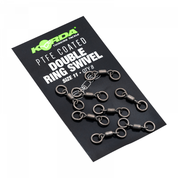 Korda PTFE - Double Ring Swivel - Maat 11 - KarperCentrale