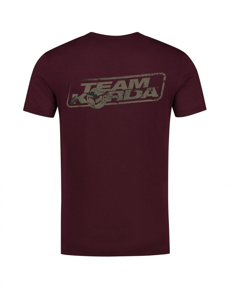 Team Korda - Digi Kamo tričko - Burgundy
