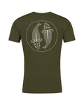 Dámské Mandala tričko - Dark Olive  