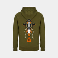 Dětská mikina s kapucí - Pravá kůže