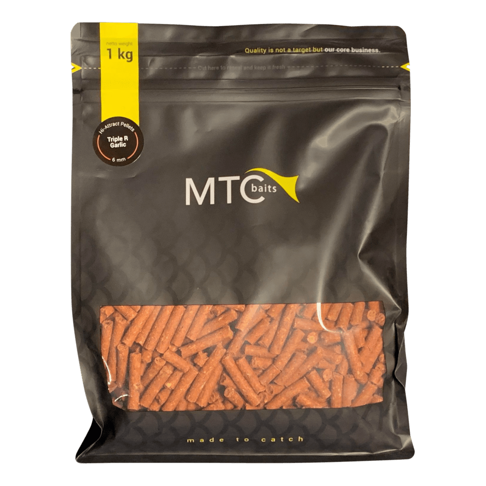 MTC Triple R Garlic - Pellets - Hi - Attract - 6mm - 1KG - dé KarperCentrale