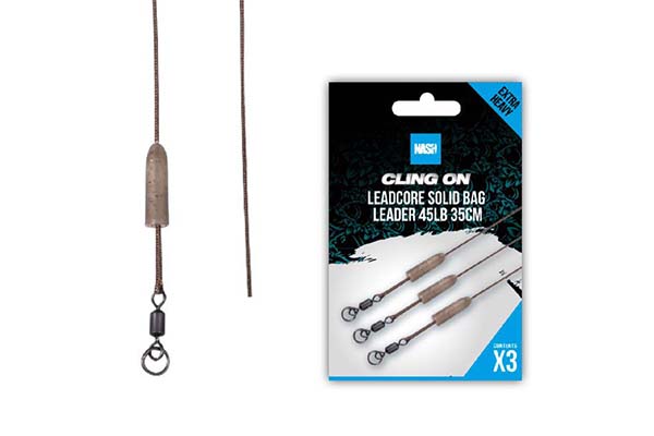 Předvázaný leadcore návazec - Pevný sáček