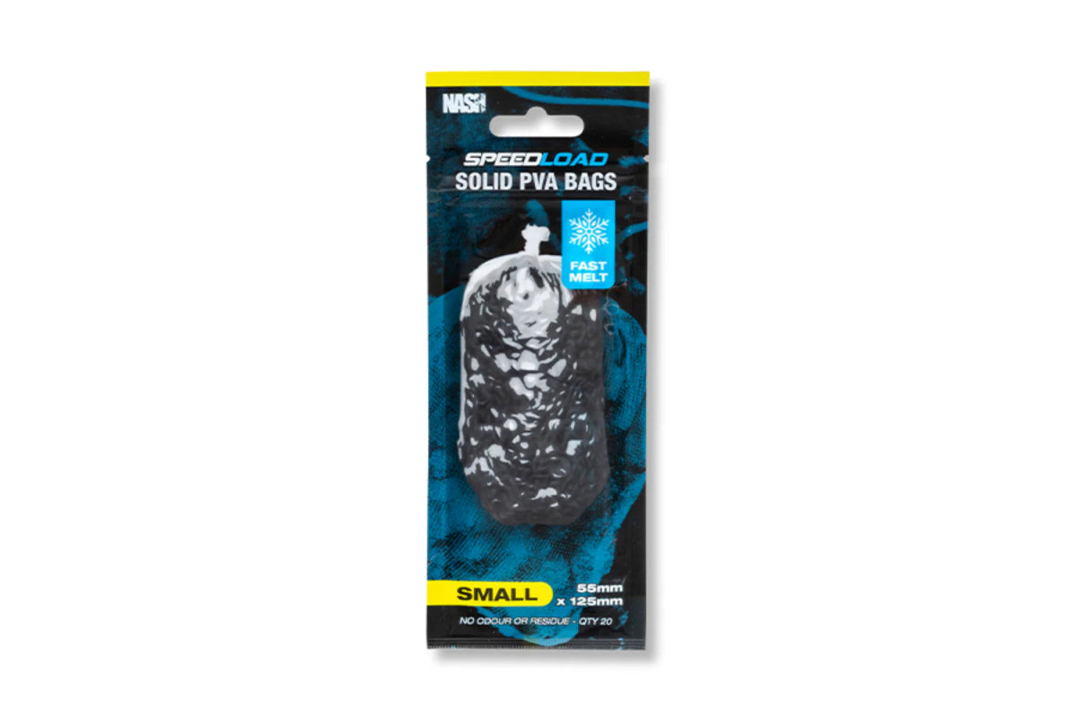 Nash Tackle Speedload Solid - PVA Bags - Fast melt - KarperCentrale