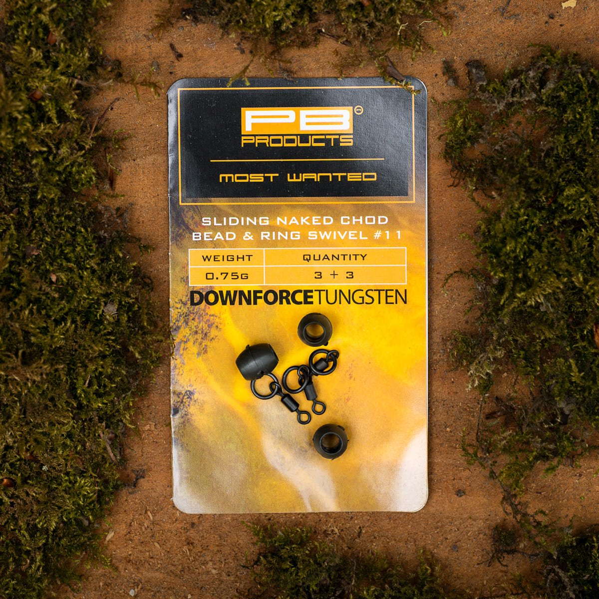 PB Products Downforce Tungsten - Sliding naked chod bead & swivel - KarperCentrale