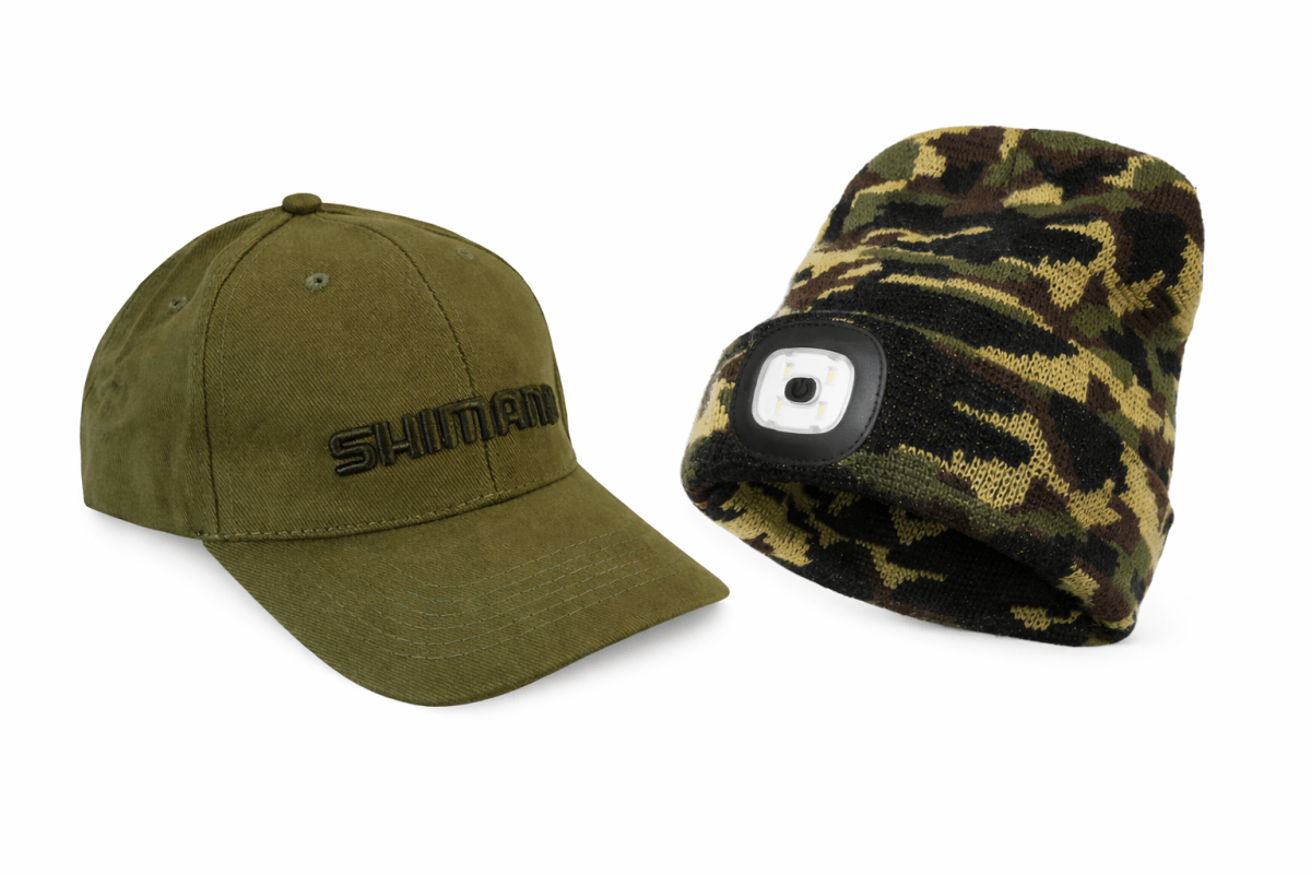 Shimano Camou LED Muts + Shimano Green Cap - KarperCentrale
