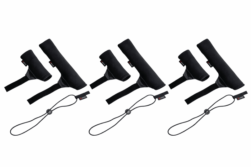 3x ochranné návleky na špičku a patku prutu - neopren - univerzální velikost