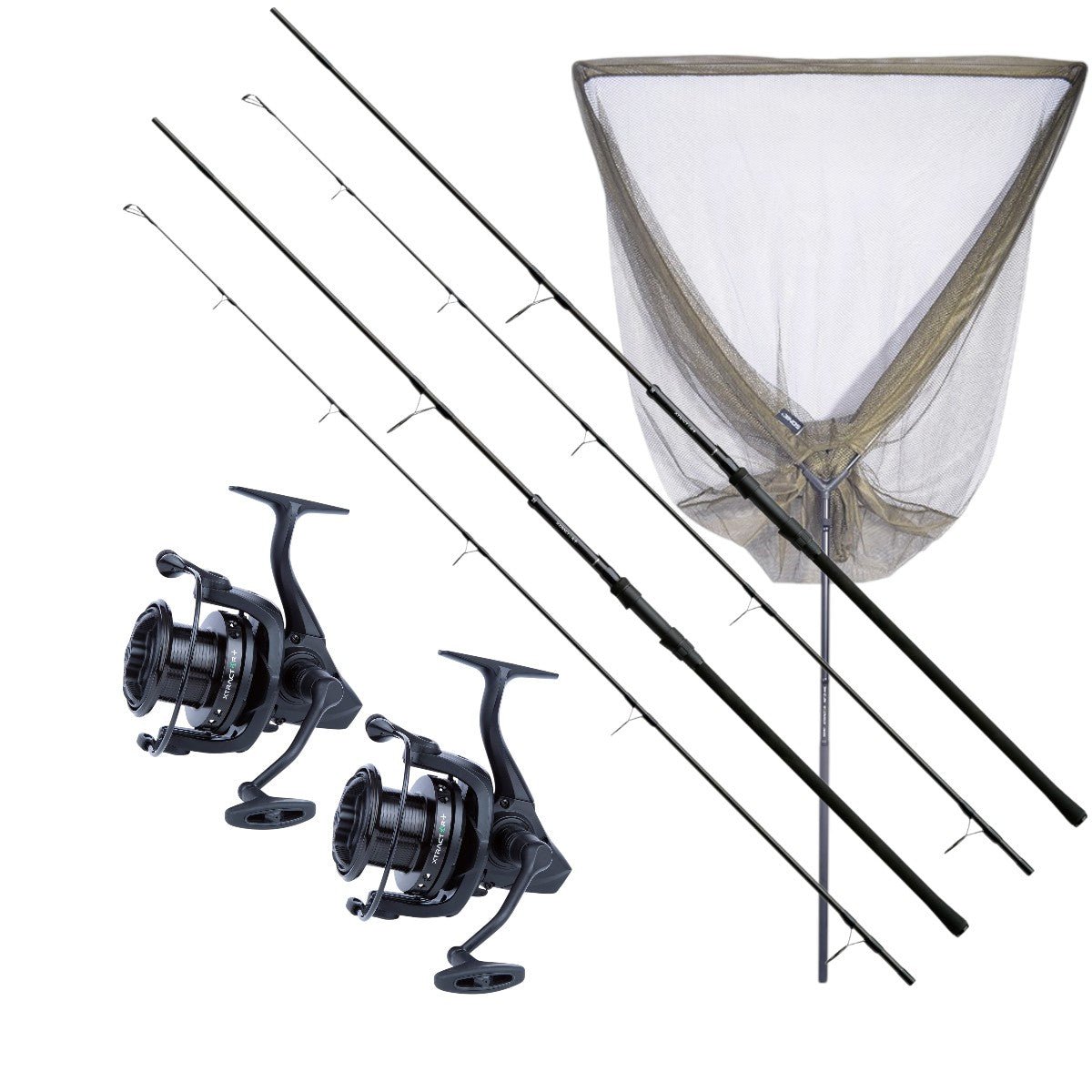 Sonik Sports Xtractor+ - 2 Hengel - Carp Kit - 9FT - 2.75B - KarperCentrale