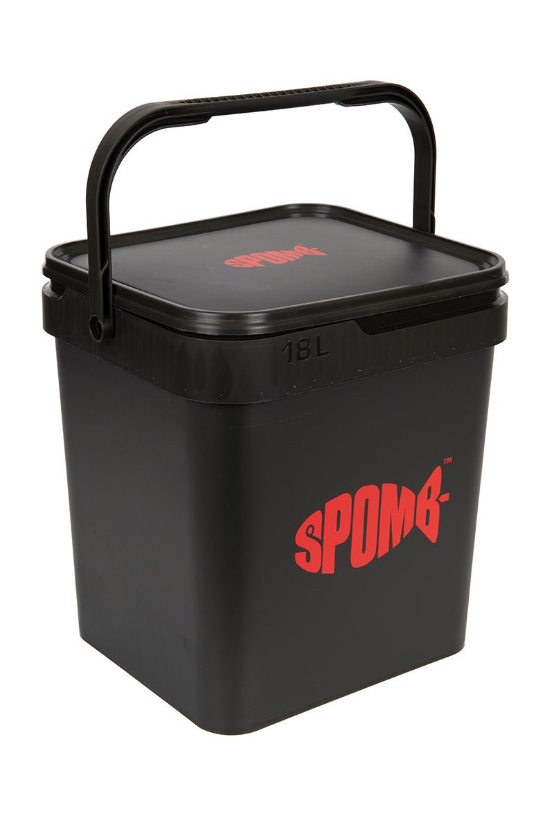 Spomb Camo Bucket - Red Logo - KarperCentrale