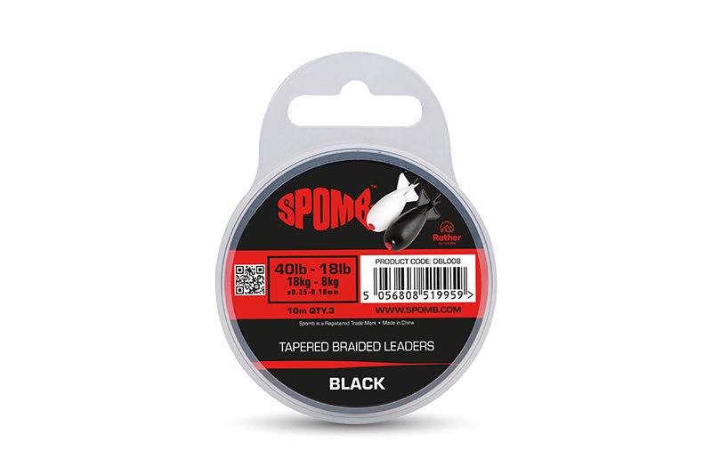 Spomb Tapered Braided Leaders - 40>18LB - KarperCentrale
